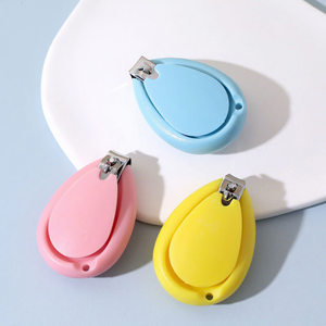 Ensemble de coupe-ongles pour bébé portable rose bleu jaune en plastique sûr pour nouveau-né et tout-petit - Product Image 1