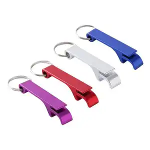 Wholesale Multifunction Colored Aluminum Wrench Mini Beer Door Bottle Opener Keychain