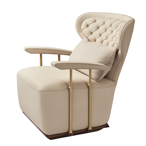 Gambe in legno massello in vera pelle <span class=keywords><strong>Vintage</strong></span> in vera pelle singola poltrona poltrona divano soggiorno <span class=keywords><strong>mobili</strong></span> - Product Image 4