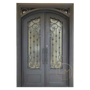 <span class=keywords><strong>Porte</strong></span> <span class=keywords><strong>d</strong></span>'<span class=keywords><strong>entrée</strong></span> double en fer forgé de style rétro européen, <span class=keywords><strong>avec</strong></span> ouverture latérale, pour villa - Product Image 4