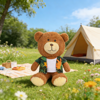 MSYO Vêtements pour poupée ours en peluche de 30 cm, mini-jouet de dessin animé, échelle 1:6, peluche unisexe