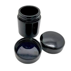 100ml Smell Proof <strong>Jar</strong>, Airtight Glass Container, 50ml 50 ml UV Protected Dark Violet Black Glass <strong>Jar</strong> with Phenolic Cone Cap - Product Image 6
