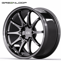 Jantes de voiture de course GREENLOOP Volk forgées 17x9.5 Bronze 5x114.3 Rays Spoke Condition Aluminium CE28 35mm ou 30mm ET