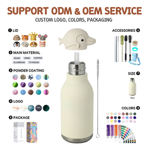 Yeni Sevimli 16 OZ Hafif Çift Duvarlı SS304 Su Şişesi BPA İçermeyen Çocuk Şişesi Çocuk Bayramı Hediyeleri Olarak XY2512441 - Product Image 5