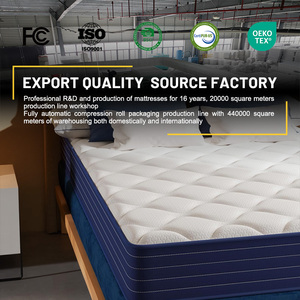 Colchón de Espuma Viscoelástica de Gel de <span class=keywords><strong>12</strong></span> Pulgadas de Grosor, Tamaño King Size, Individual, Camas Súper Suaves, Colchón Híbrido de Resortes - Product Image 1