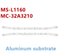 Barre lumineuse LED incurvée Ms-l1160, bande de rétroéclairage, panneau lumineux IP20 594mm pour réparation de téléviseur TCL 32