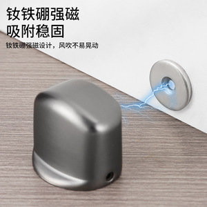 ตัวกันกระแทกประตูแบบแม่เหล็กโลหะผสมสังกะสี รุ่น 303mx001 ป้องกันเสียงดัง ป้องกันการชน ดีไซน์ทันสมัย เรียบง่าย ติดตั้งบนพื้น แบบแมนนวล - Product Image 2