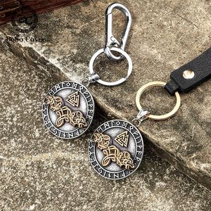 Porte-clés Viking en alliage de zinc avec pendentif animal, cadeau unisexe, breloque - Product Image 4