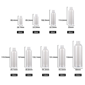 Botellas de plástico PET con boquilla puntiaguda, transparentes, de 100 ml, 120 ml y 250 ml, recipientes para pegamento, para envasar adhesivo para pestañas y pelucas. - Product Image 2