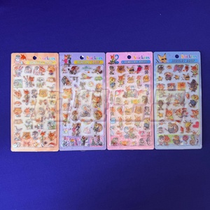 Nouveaux <span class=keywords><strong>autocollants</strong></span> 3D de style japonais, moulage par transfert, ultra-noirs, motifs Pikachu, chat, souris, impression UV pour cadeaux personnalisés - Product Image 4