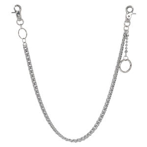 Punk Hip Hop Y2K Street Style Acier Inoxydable Fer Argent Sétaire Taille Poche <span class=keywords><strong>Gourmette</strong></span> Gothique Ceinture Jean Portefeuille Chaîne pour Hommes Femmes - Product Image 4