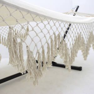 आउटडोर इनडोर गार्डन कैंपिंग पोर्टेबल हैममॉक तह अल्ट्रालाइट कैनवास लटकाए पेड़ स्विंग - Product Image 5