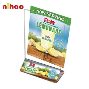 <span class=keywords><strong>NIHAO</strong></span>定制批发亚克力桌子菜单展示架供室内使用 - Product Image 3