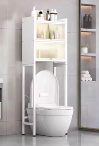 Estante de Baño Multifuncional de Bambú de 3 Niveles, Moderno y Sostenible, para Inodoro, <span class=keywords><strong>Lavadora</strong></span> y Almacenamiento - Product Image 4