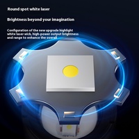 Lampe de poche HL-320 Private Label Plastique ABS Lampe torche de sécurité laser blanche Lampe de poche Affichage de la puissance