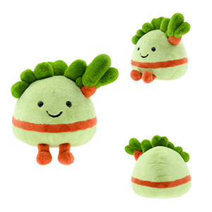 Yeni varış peluş yeşil havuç özel karikatür sevimli dolması sebze ve meyve serisi için yürümeye başlayan oyuncaklar - Product Image 2