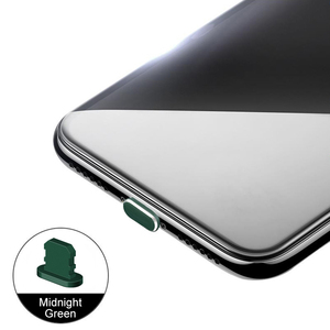 Bouchon anti-poussière en métal pour port de charge de smartphone, protection contre les corps étrangers, étanche, anti-poussière, pour <span class=keywords><strong>iPhone</strong></span> 13 12 <span class=keywords><strong>11</strong></span> 8 X XR XS - Product Image 2