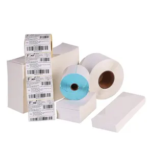 500 sheet roll 100x150 4x6 direct thermal printer paper self adhesive barcode address mailing sticker labels