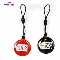 Gantungan Kunci Epoxy RFID NFC Kartun Tag Epoxy RFID Bentuk Kustom T5577 LF untuk Pelacak Anak
