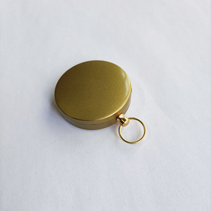 Da esterno portatile da viaggio all'aperto con bussola luminosa in ottone da campeggio orologio da tasca stile bussola luminosa con coperchio - Product Image 4