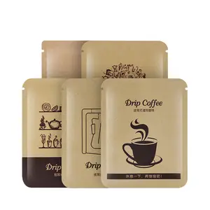 Magic Factory Price Eco Friendly Brown Kraft Paper Drip Coffee Bags piccola bustina per tè zucchero miele