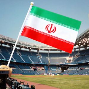 2026 Vente en gros Drapeaux à main Iran et huit pays d'Asie en polyester pour la décoration de la Journée nationale - Product Image 3