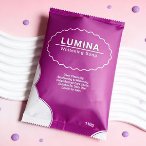 Sachet cosmétique personnalisé à scellage arrière, échantillon de savon 110g, pochette vide avec impression de logo - Product Image 1