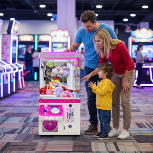 <strong>Mini</strong> <strong>Arcade</strong> Claw Machine Modern Coin-Operated Doll Machine Metal Customizable Plug Card Reader for Indoor <strong>Arcade</strong> Children's Game - Product Image 1