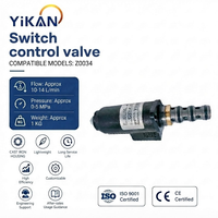 Vanne de commande Z0034 pour pièces d'excavatrice compatible avec 121-1491 H132048 KWE5K-31 Red Dot CAT 315C/320C/325C