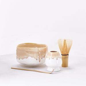 Juego de Té <span class=keywords><strong>Matcha</strong></span> Estilo Japonés, Horneado en Horno Centenario, con <span class=keywords><strong>Batidor</strong></span> de Huevos y Utensilios de Cerámica, Herramientas de Cerámica de la Dinastía Song - Product Image 1