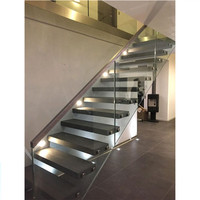 DAIYA or des escaliers avec la balustrade de verre trempé escalier flottant