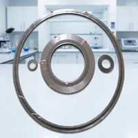 Joint spiralé Aohong AO-ZCH001 en acier inoxydable 304 avec anneaux intérieur et extérieur, joint plat en métal enveloppé avec matériau PTFE graphite