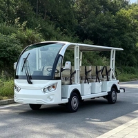 KAVRED Mini Bus Électrique Silencieux pour Visites Touristiques, Pneus Anti-usure, Performance Stable, Véhicule de Tourisme pour Complexes et Parcs