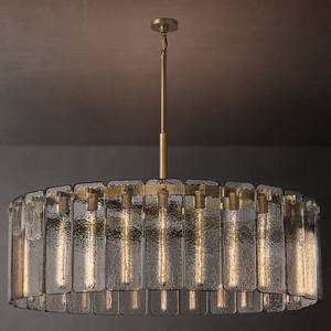 Lámpara Colgante Redonda de Cristal Nórdica, Moderna, para Decoración de Hogar o Salón de Bodas, Hecha a Mano, Lámpara de Araña Moderna de Cristal, Lámpara Colgante de Lujo - Product Image 2