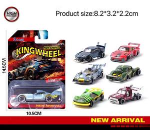 Mini Carros Deportivos de Rápido y Furioso a Escala 1/64, Miniaturas de Aleación, Auto de Carreras de Juguete Fundido a Presión con Conjunto de Pista para Niños - Product Image 4