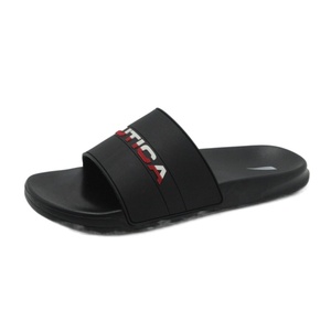 <span class=keywords><strong>Sandalias</strong></span> deslizantes con patrón de letras y Punta abierta para hombre con soporte de arco anatómico y suela de ventosas para talón, zapatos clásicos para hombre - Product Image 4