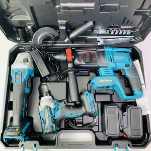 Sets of 3pcs <b>Power</b> <b>Tools</b> 20V Lithium Brushless Hammer Drill Angle Cordless Wrench Combination <b>Tool</b> Set CMB01 - Product Image 4