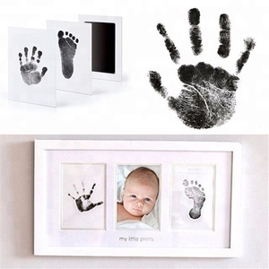 Kit Impronte <span class=keywords><strong>Mani</strong></span> e Piedi per Neonati Baby Clean Touch Ink Pad con Tampone Inchiostrato e Argilla Modellabile Personalizzabile - Product Image 6
