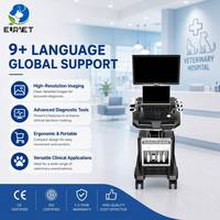 EUR VET Échographe Doppler Couleur Professionnel Canin et Félin avec Élastographie et TDI en Mode Main Libre