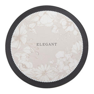 Tapis rond élégant à motifs floraux, crème, polyester, décoration intérieure, salon, chambre à coucher, bureau - Product Image 1