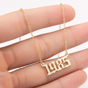 Collar de Cadena de Eslabones de Hoja de Arce de Acero Inoxidable al por Mayor, Personalizado para Hombres y Novios, Chapado en <span class=keywords><strong>Oro</strong></span>, Regalo de Boda y Compromiso - Product Image 2