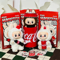Popmart oficial Labubu Original Cooca-Coola caja ciega vinilo juguetes de peluche Legit lindo encantador llavero coleccionable cajas misteriosas