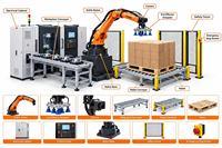 Système de palettisation robotique automatique simple utilisant un logiciel de vision 3D