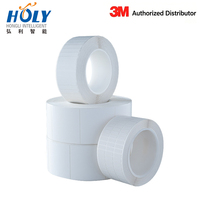 3M 57801 Film holographique personnalisé en PET argent mat, imperméable, résistant à l'huile, indéchirable, durable, adhésif, pour transfert thermique et découpe de codes-barres