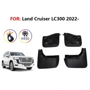 สำหรับโตโยต้าแลนด์ครุยเซอร์ LC300 เซคัวญ่า ปี 22-25 บังโคลนยางรถยนต์พลาสติกสีดำ พร้อมเทปติดตั้ง 3 เมตร - Product Image 5