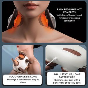 Portable Finger Neck & Shoulder Massager With Hot Compress Deep Kneading for Relaxation ES-827 Portable Finger Neck & S - Product Image 2