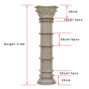 Moule Pilier Colonne Romaine Ronde en Béton, Injecté Plastique, pour Poteaux de 18cm, 20cm, 25cm, 30cm, 35cm, 40cm, 50cm, 60cm de Diamètre - Product Image 6