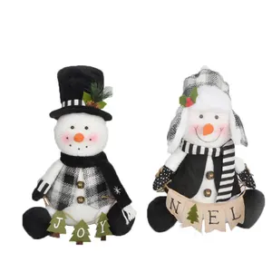 Hot Selling Products 2023 Forest Old Man Snowman Ornament Long Beard Christmas Plush Goblin Doll