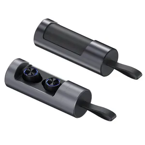 Fantasy Gift TWS Earbuds Column Aluminum Alloy Cylinder-Shaped Popup Pulling Type Portable Bluetooth Tube Earphone