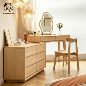Cómoda de madera con cajones, diseño nuevo, muebles de dormitorio, precio económico de fábrica china, gran stock disponible para envío inmediato. - Product Image 3